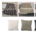 Plaid/blanket & cushion Chartreux Shower curtains, table napkins, polar plaid, bathroomset, Summerproducts, Bathrobes, table towel, Textile